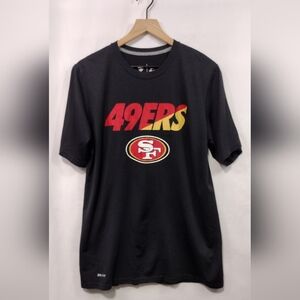 Nike San Francisco 49ers Shirt Mens M Black Sporty Athletic Outdoor Jersey